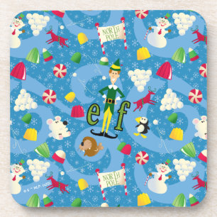 Buddy the Elf Cartoon Pattern Coaster