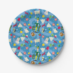 Buddy the Elf Cartoon Pattern Paper Plate