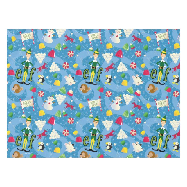 Buddy the Elf Cartoon Pattern Tablecloth (Front (Horizontal))