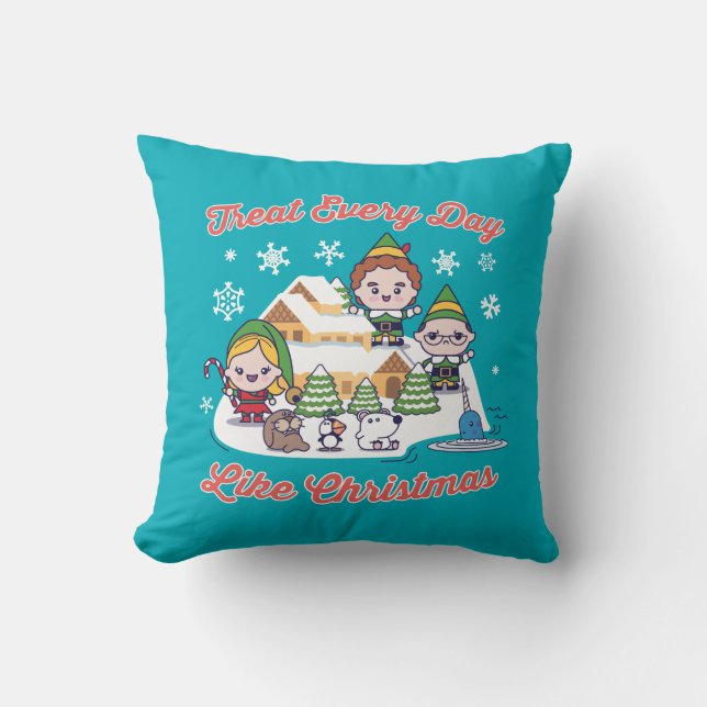 Buddy the Elf Chibi Graphic Cushion (Front)