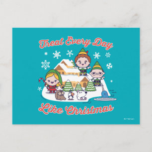 Buddy the Elf Chibi Graphic Postcard