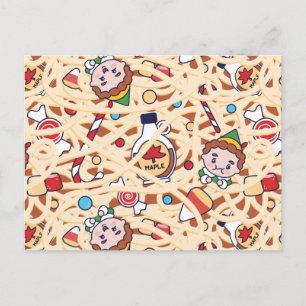 Buddy the Elf   Christmas Cheer Pattern Postcard