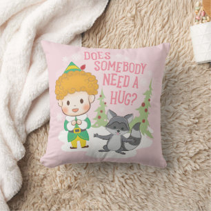 Buddy the Elf Does Somebody Need a Hug? Cushion