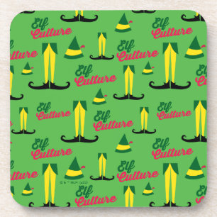 Buddy the Elf   Elf Culture Pattern Coaster