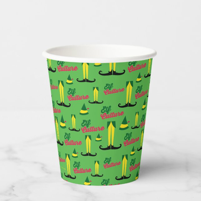 Buddy the Elf | Elf Culture Pattern Paper Cups (Front)