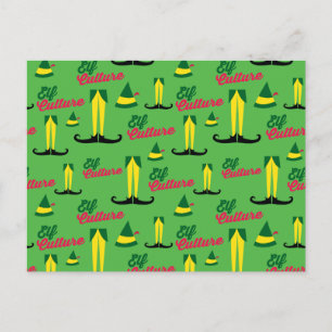 Buddy the Elf   Elf Culture Pattern Postcard