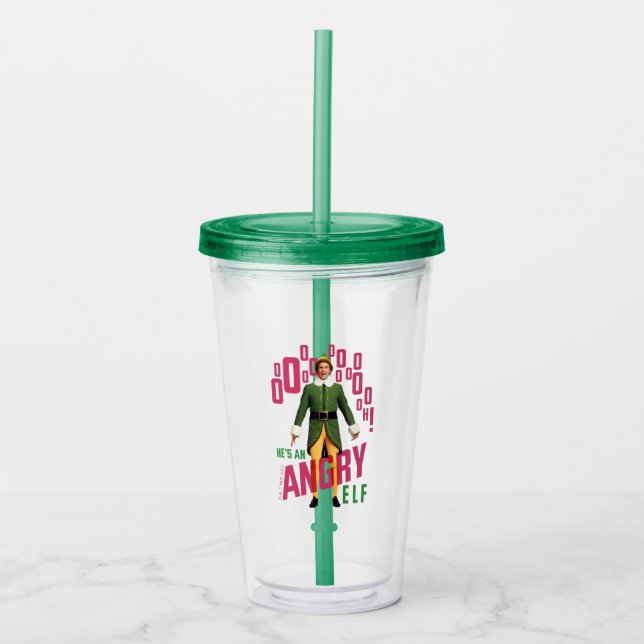 Buddy the Elf | He's an Angry Elf Acrylic Tumbler (Front)