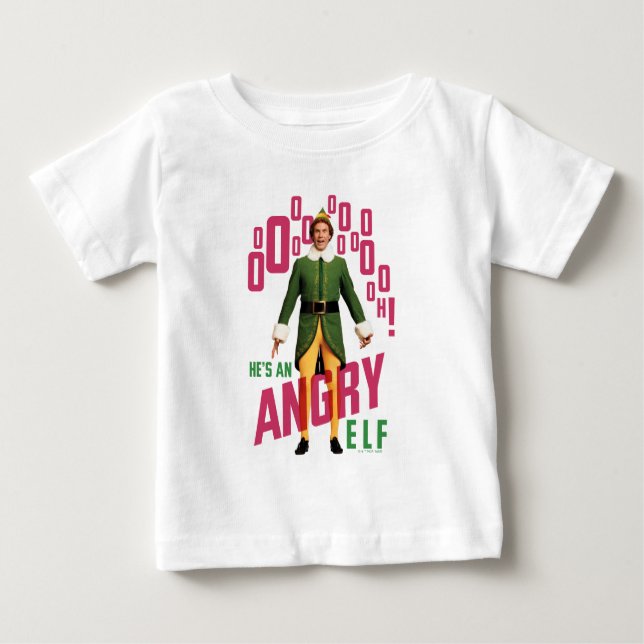 Buddy the Elf | He's an Angry Elf Baby T-Shirt (Front)