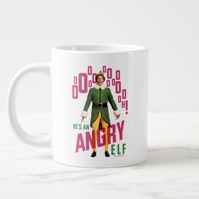 Buddy the Elf | He's an Angry Elf Large Coffee Mug (Left)