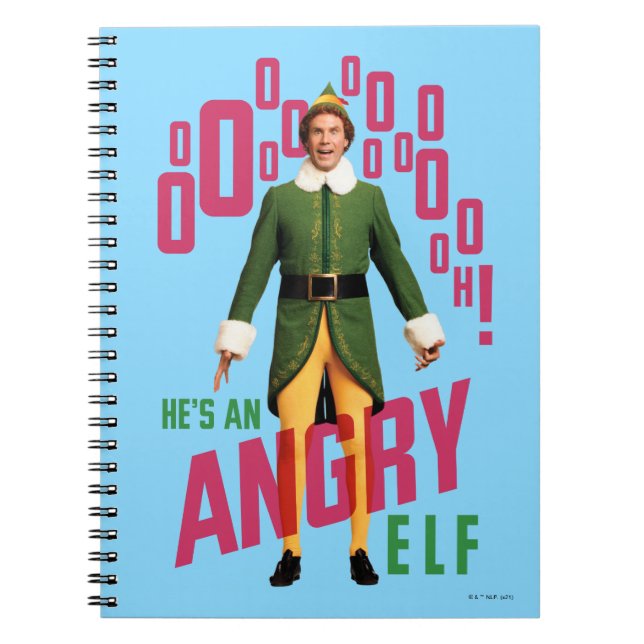 Buddy the Elf | He's an Angry Elf Notebook (Front)