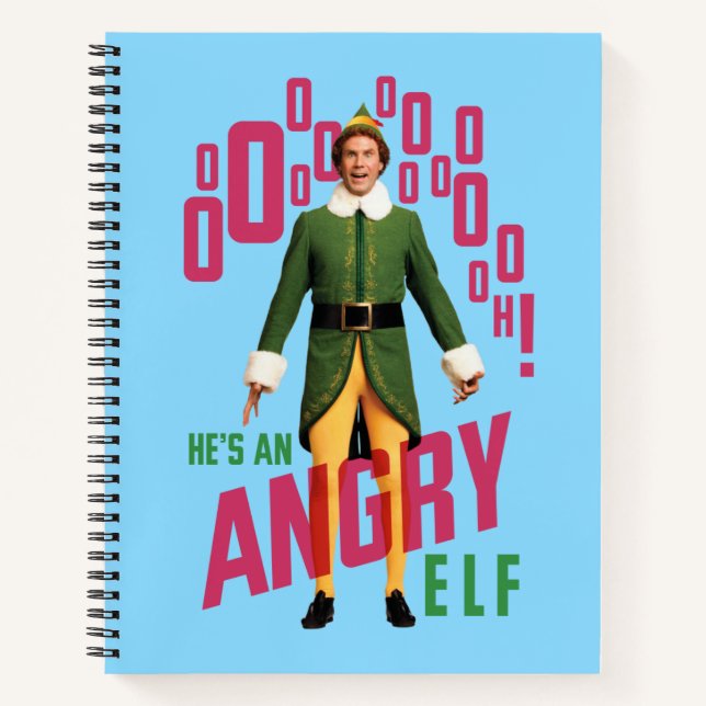 Buddy the Elf | He's an Angry Elf Notebook (Front)