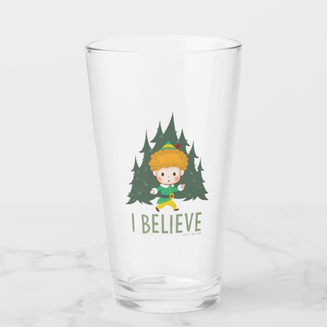 Buddy the Elf I Believe Glass (Front)