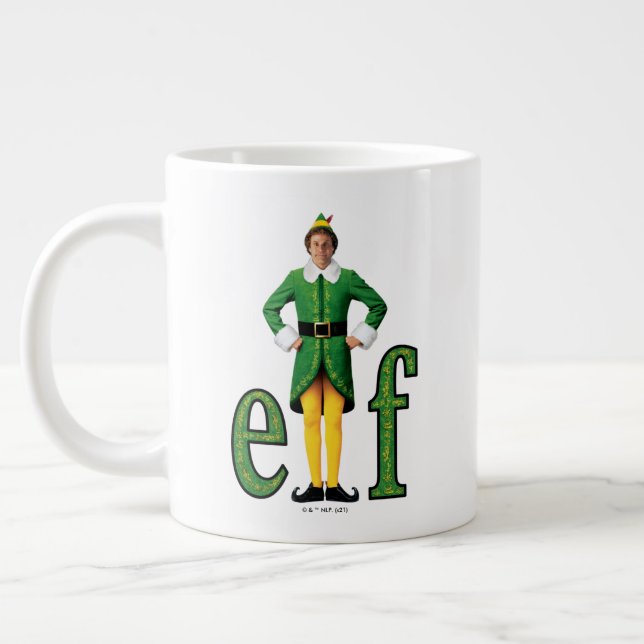 Buddy the Elf Movie Logo Large Coffee Mug (Left)