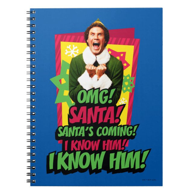 Buddy the Elf | OMG! Santa! Notebook (Front)
