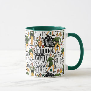 Buddy the Elf Quote Pattern Mug