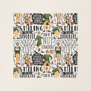Buddy the Elf Quote Pattern Scarf