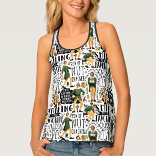 Buddy the Elf Quote Pattern Singlet
