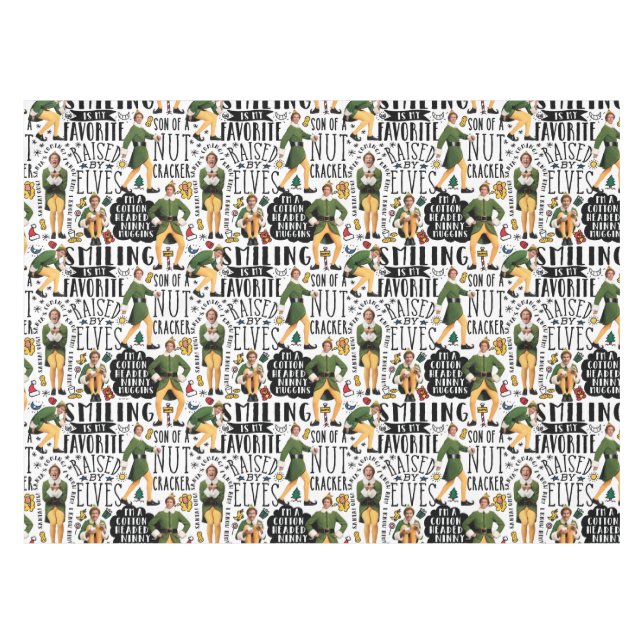 Buddy the Elf Quote Pattern Tablecloth (Front (Horizontal))