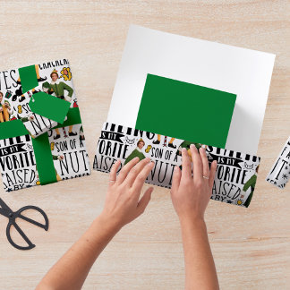 Buddy the Elf Quote Pattern Wrapping Paper Sheet