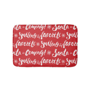 Buddy the Elf   Smiling is my Favourite Pattern Bath Mat