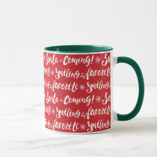 Buddy the Elf Smiling is my Favourite Pattern Mug