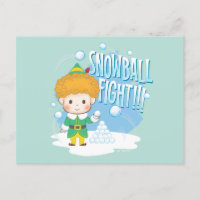 Buddy the Elf Snowball Fight!
