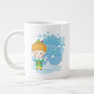 Buddy the Elf Snowball Fight! Large Coffee Mug