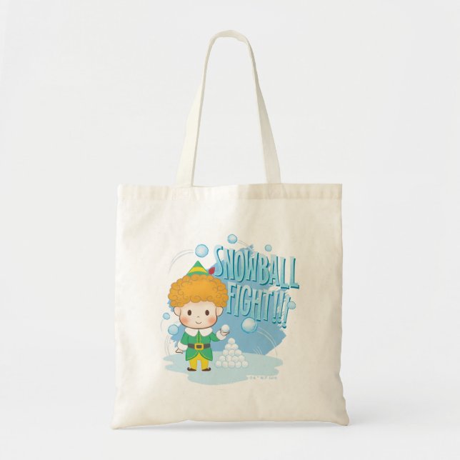 Buddy the Elf Snowball Fight! Tote Bag (Front)