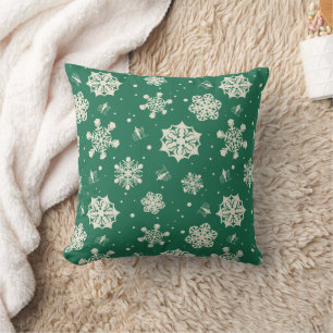 Buddy the Elf Snowflake Pattern Cushion