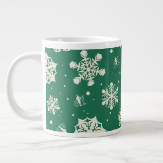 Buddy the Elf Snowflake Pattern Large Coffee Mug