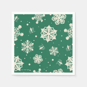 Buddy the Elf Snowflake Pattern Napkin
