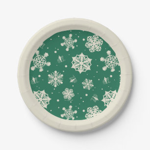 Buddy the Elf Snowflake Pattern Paper Plate