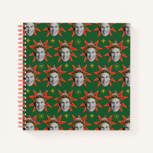 Buddy the Elf   Starburst Pattern Notebook