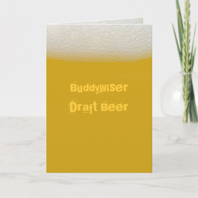 BuddywiserDraft Beer Card (Front)