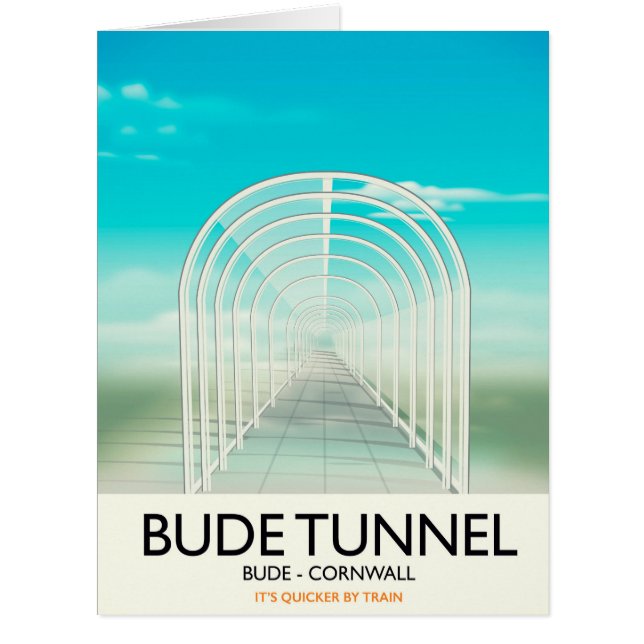 Bude Tunnel, Cornwall Parody Travel poster (Front)