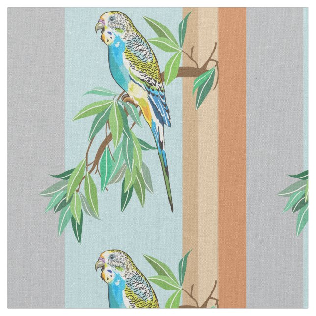 Budgerigar  Australian parakeet Fabric (Close Up)