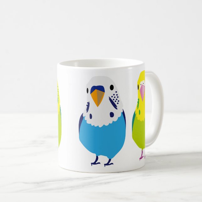 Budgerigar Coffee Mug (Front Right)