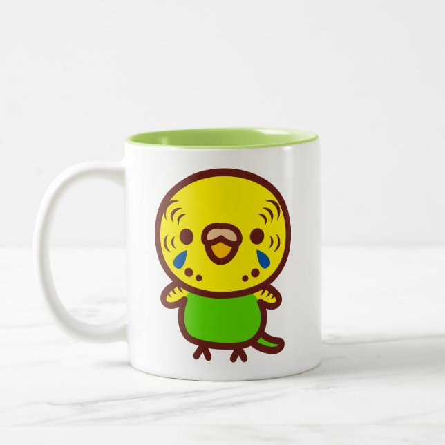 Budgerigar / Normal female Two-Tone Coffee Mug (Left)