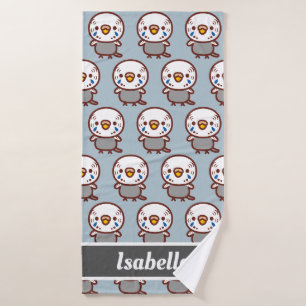 Budgerigar / Normal grey female Bath Towel