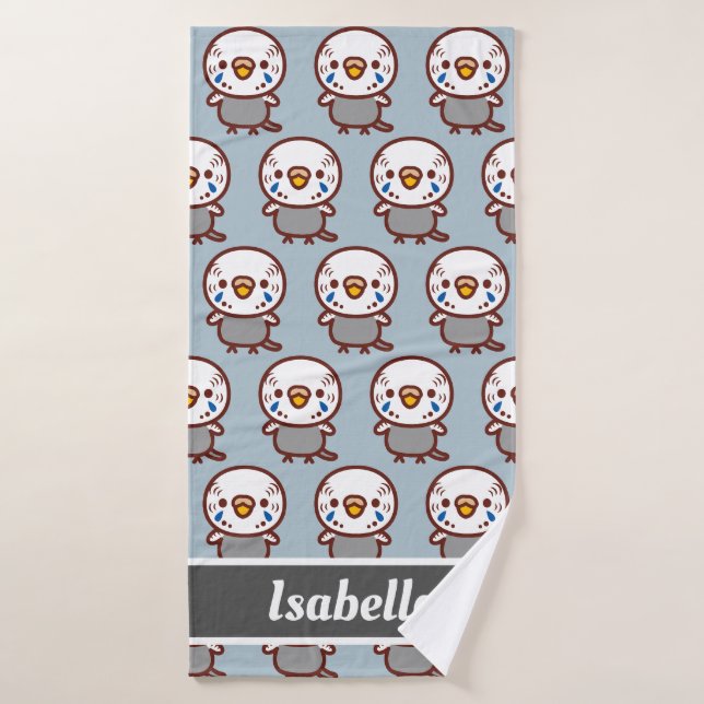 Budgerigar / Normal grey female Bath Towel (Bath Towel)
