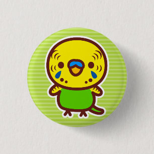 Budgerigar / Normal male 3 Cm Round Badge