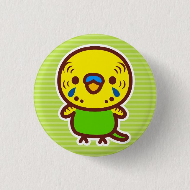 Budgerigar / Normal male 3 Cm Round Badge (Front)