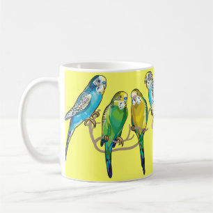 budgerigars coffee mug