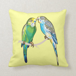 budgerigars cushion