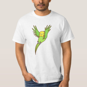 Budgerine Green Bird Animal Lover Birds T-Shirt