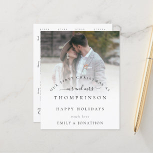 Budget 1st Xmas Mr Mrs Photo with 2022 Calendar