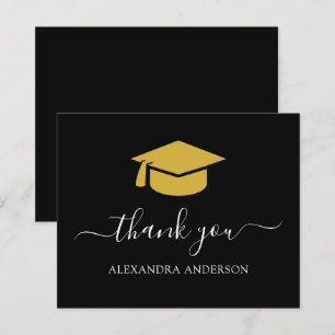 Budget 2021 Graduation Thank You Black Gold