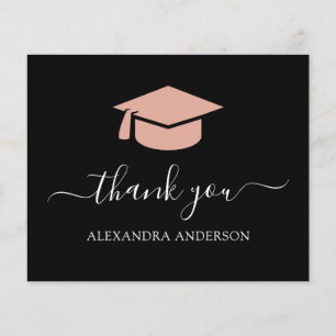 Budget 2021 Graduation Thank You Black White Flyer