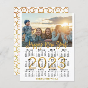 BUDGET 2023 Calendar Modern Family Photo Card