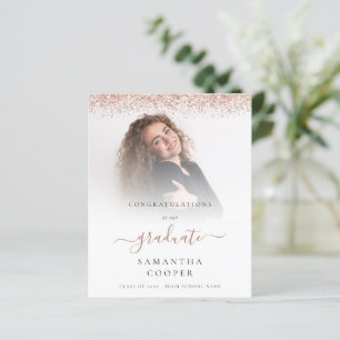 Budget 2024 Grad Photo Rose Gold Glitter Announce